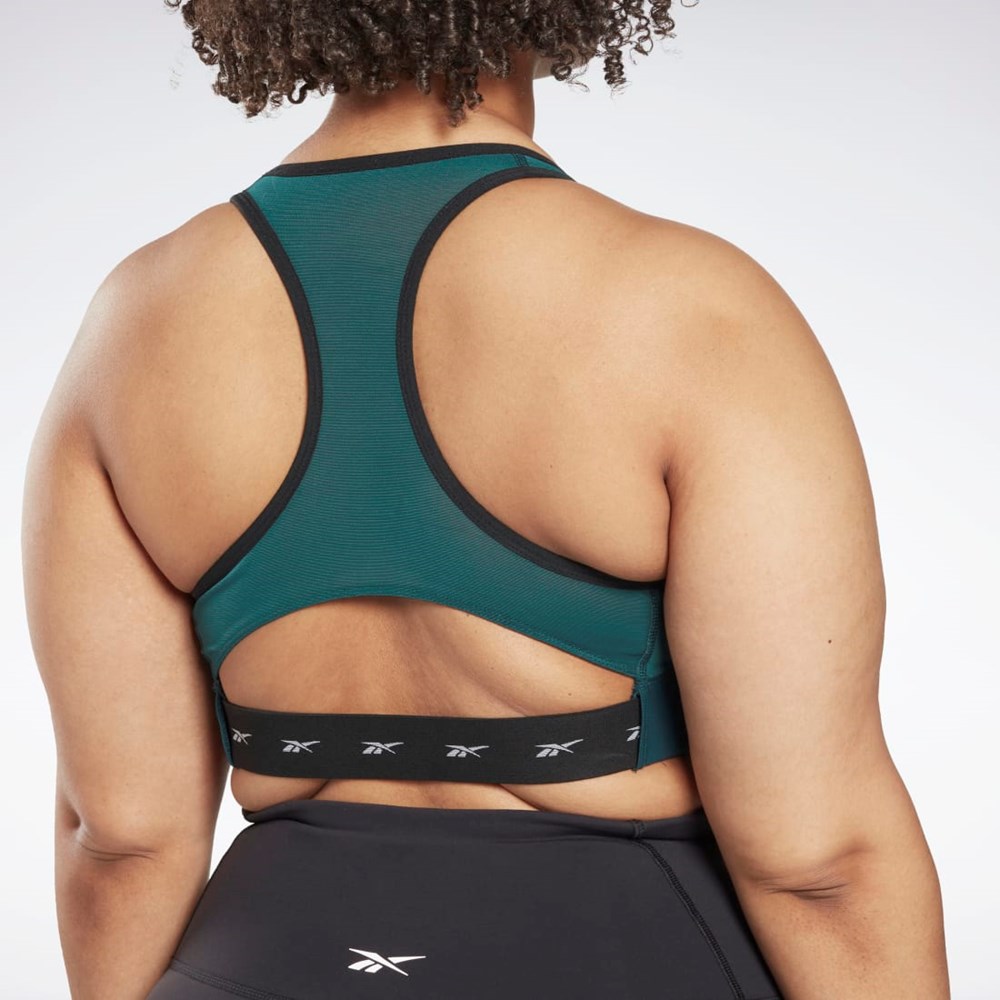 Reebok Reebok Lux Vector Racer Sports Bra (Plus Size) Gröna | YGUDK-8926