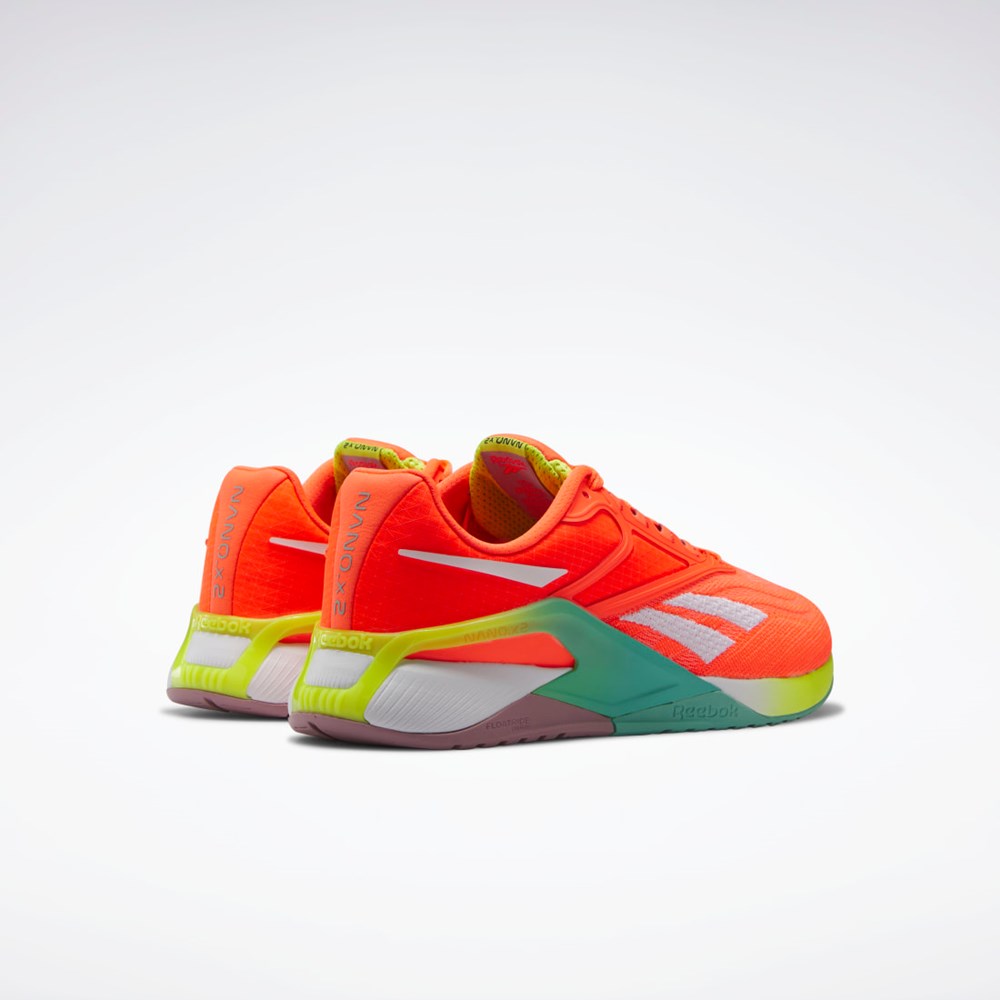 Reebok Reebok Nano X2 Tränings Shoes Orange Vita Gula | KIBFG-2519