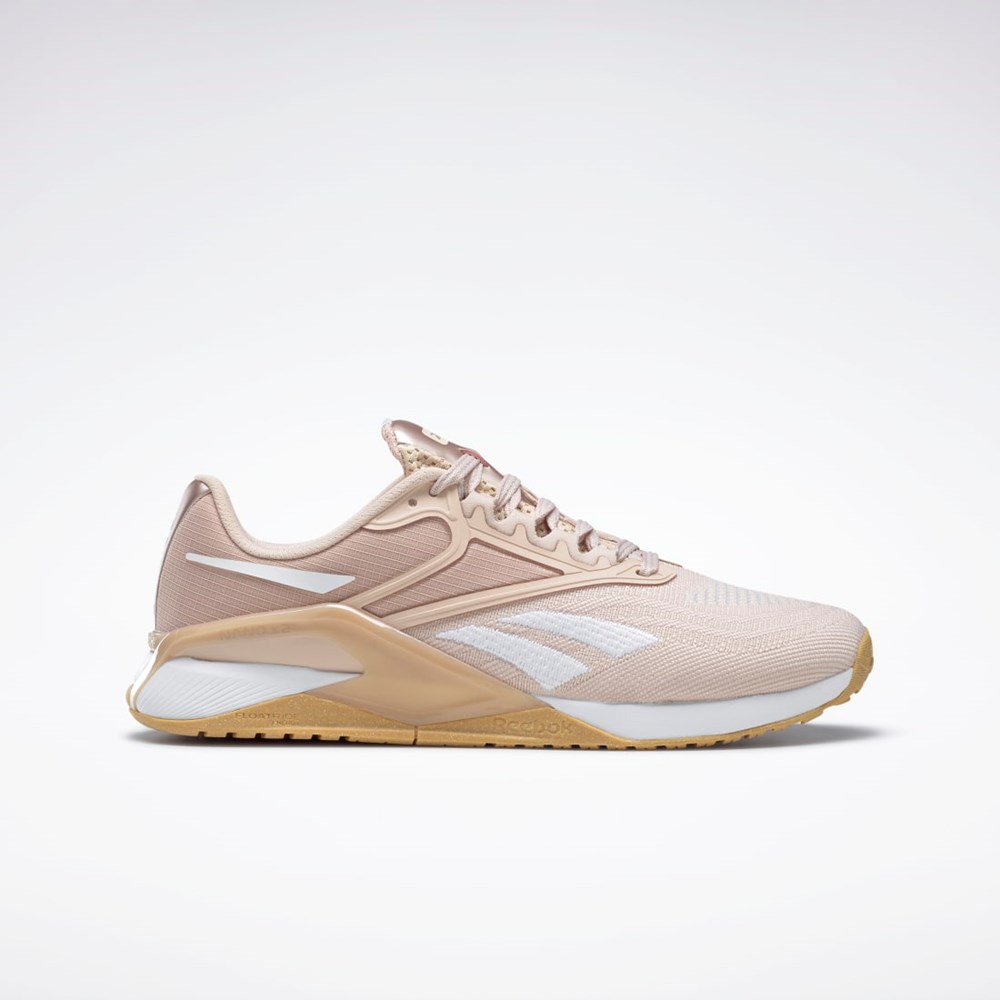 Reebok Reebok Nano X2 Tränings Shoes Vita Rosa Guld | DVLZB-4638