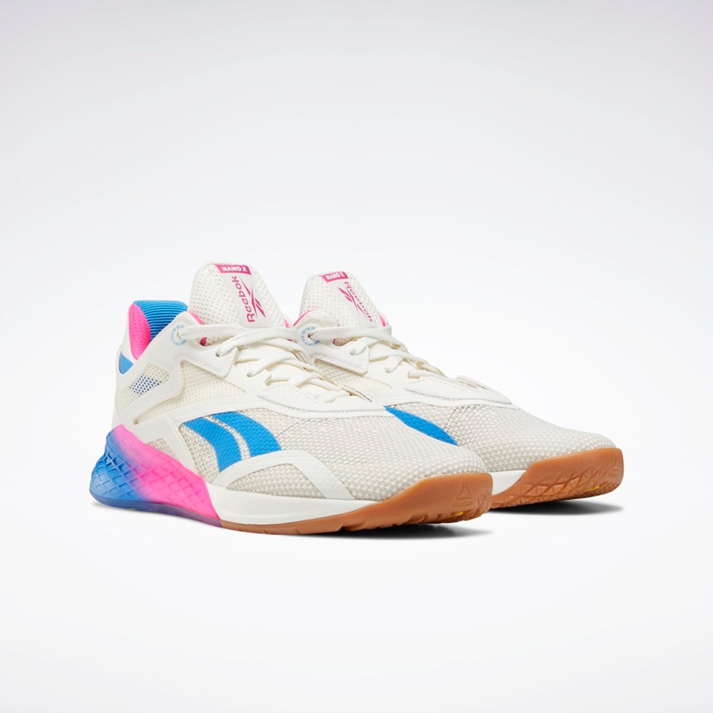 Reebok Reebok Nano X Tränings Shoes Vita Rosa Blå | DWXOE-8912