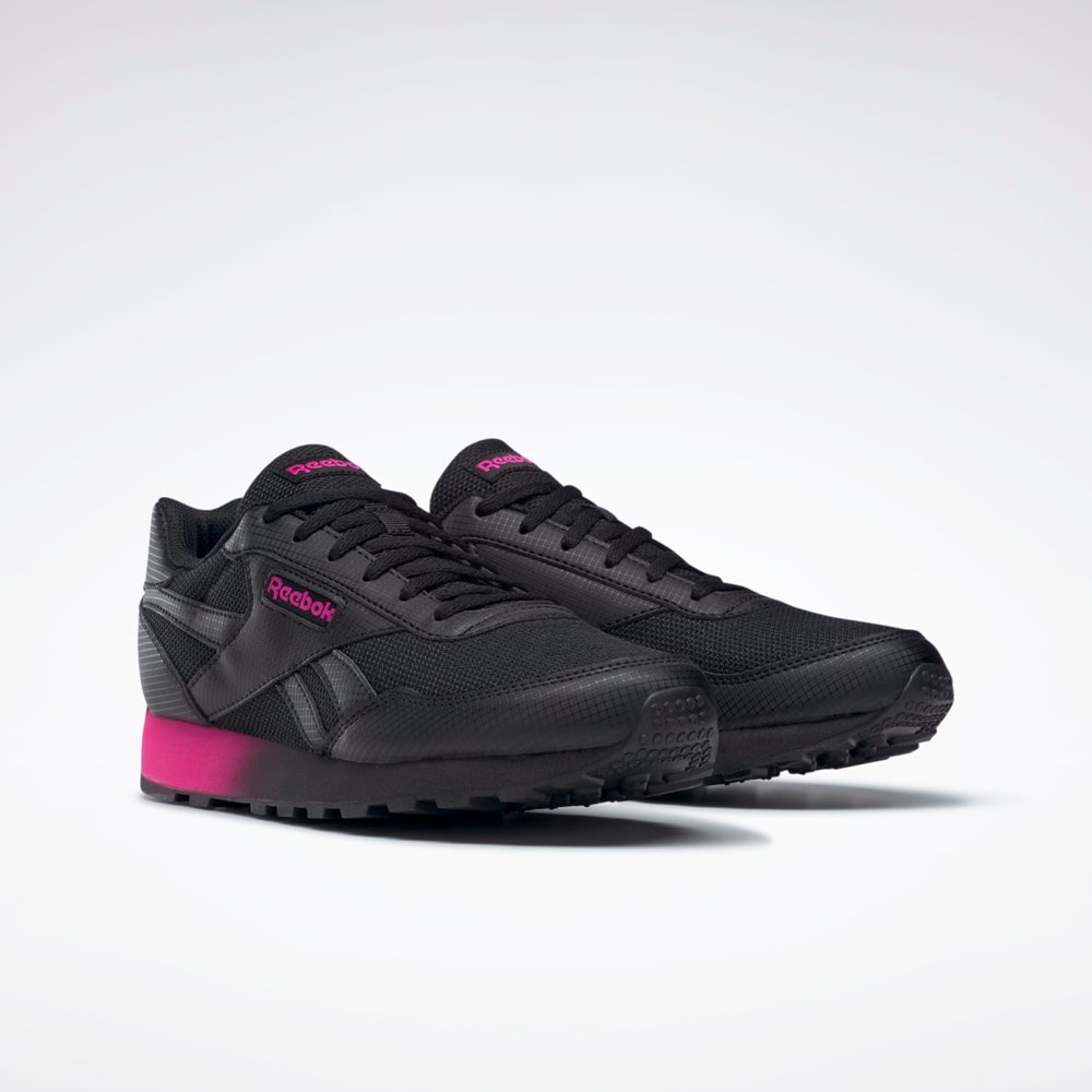 Reebok Reebok Rewind Run Shoes Svarta Rosa Svarta | JCOTW-6901