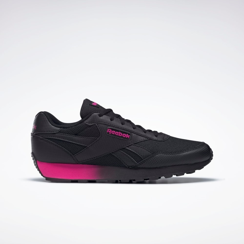 Reebok Reebok Rewind Run Shoes Svarta Rosa Svarta | JCOTW-6901