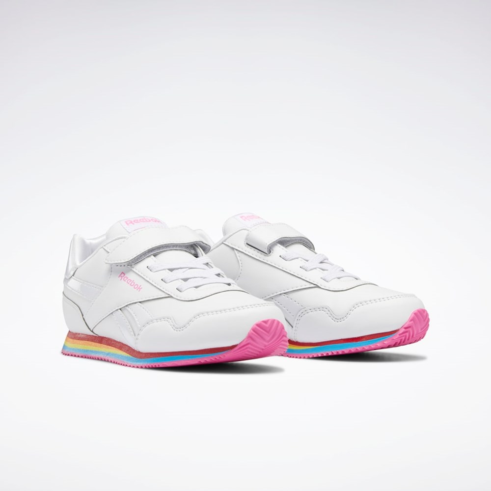 Reebok Reebok Royal CL Jog 3 1V Shoes - Preschool Vita Vita Rosa | SKEGD-3510