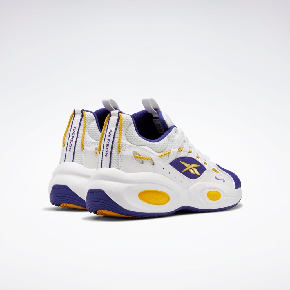 Reebok Reebok Solution Mid Basketball Shoes Vita Lila Gula | IQDRF-0361