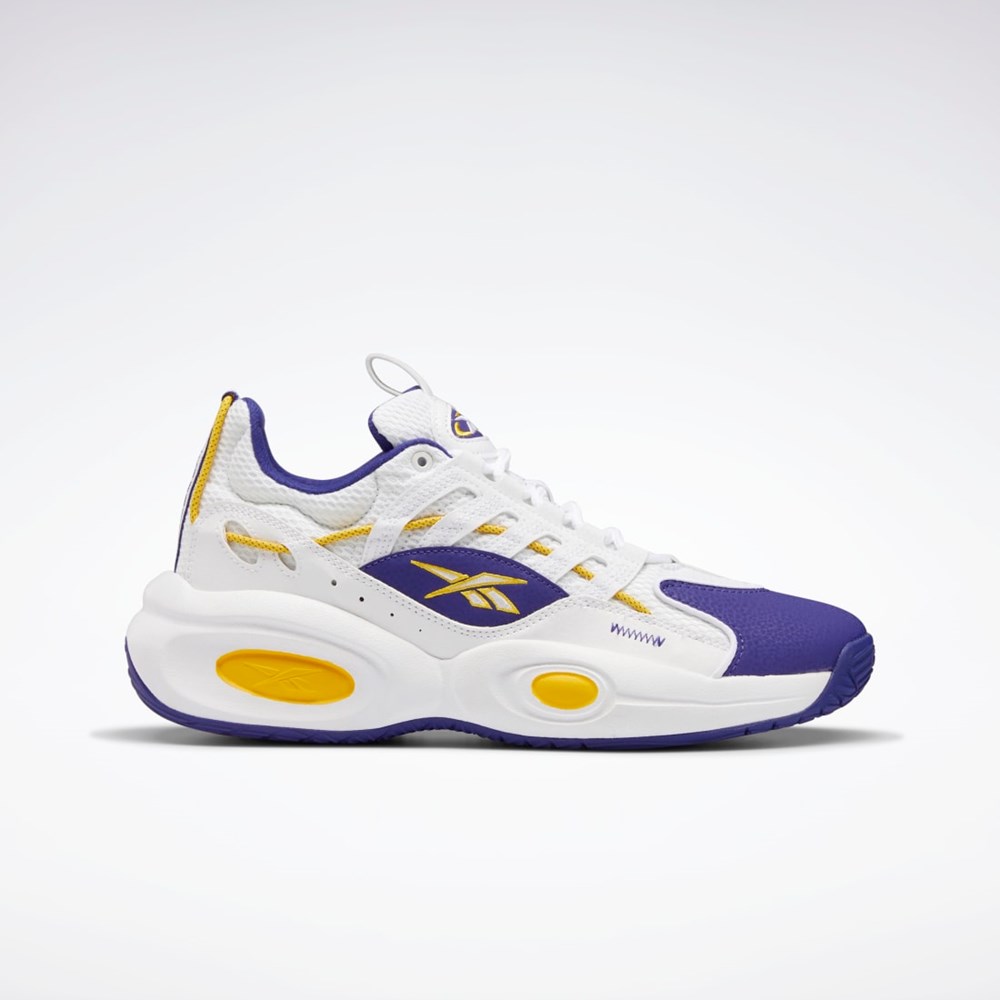 Reebok Reebok Solution Mid Basketball Shoes Vita Lila Gula | IQDRF-0361