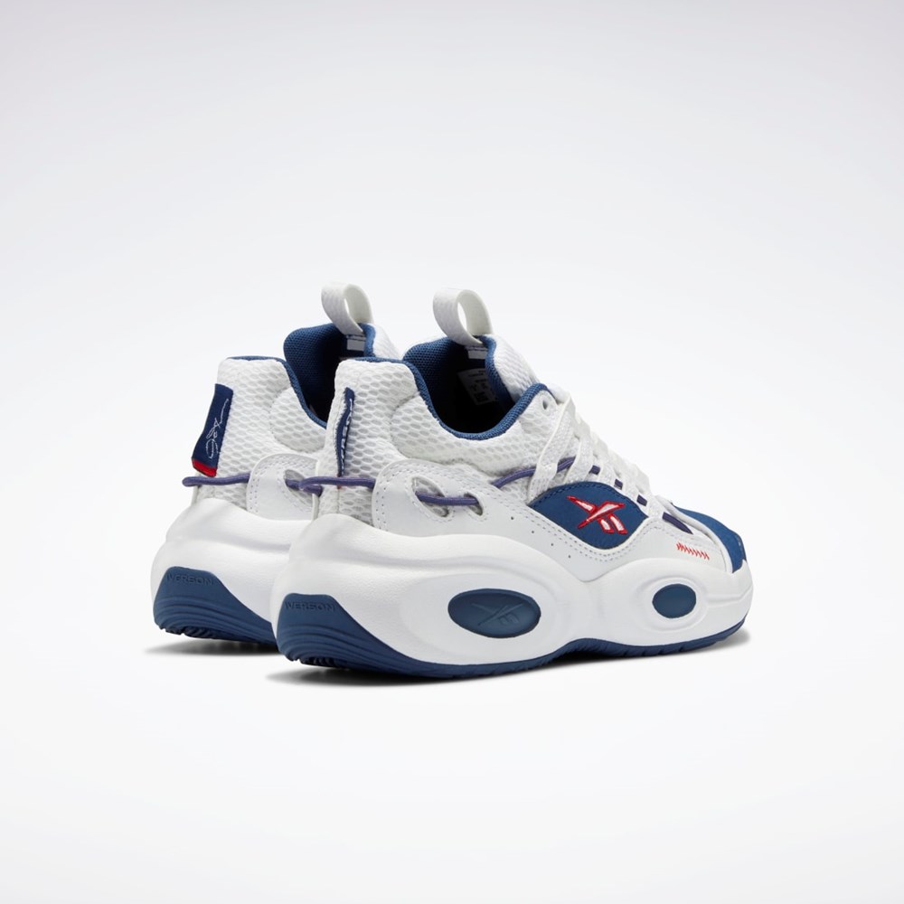 Reebok Reebok Solution Mid Basketball Shoes - Grade School Vita Blå Röda | JQEOL-5374