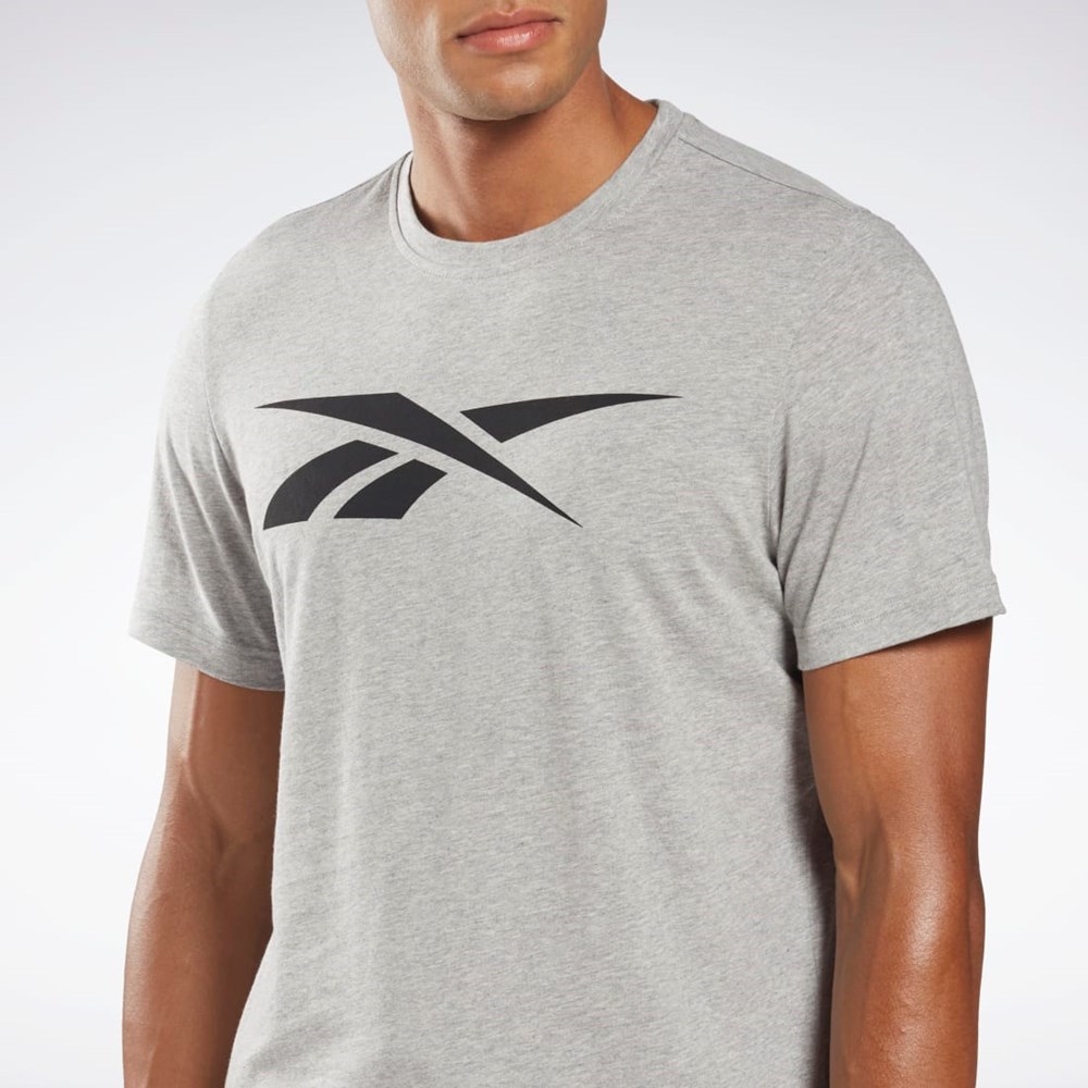 Reebok Reebok Tryck Series Vector T-Shirt Grå | RWKJX-6513