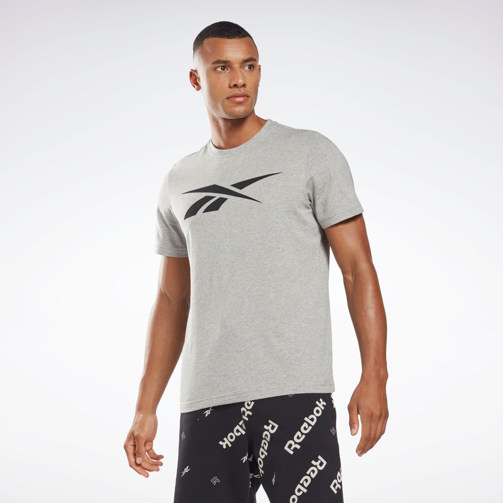 Reebok Reebok Tryck Series Vector T-Shirt Grå | RWKJX-6513