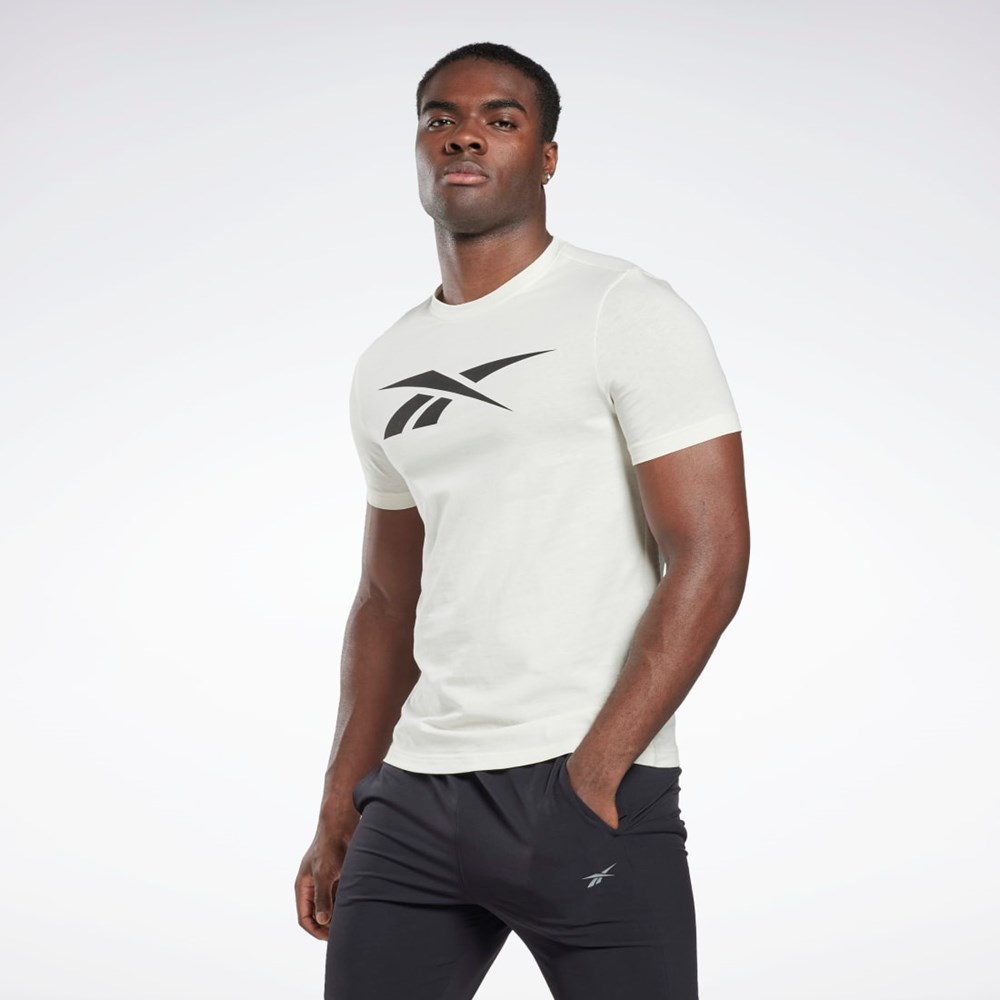 Reebok Reebok Tryck Series Vector T-Shirt Vita | TUWNF-1543