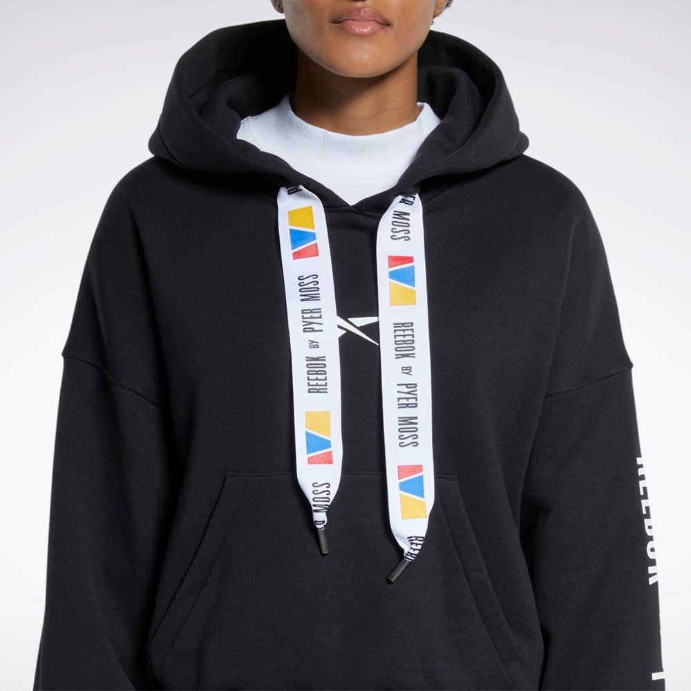 Reebok Reebok by Pyer Moss Hoodie Svarta | ZQDOF-4796