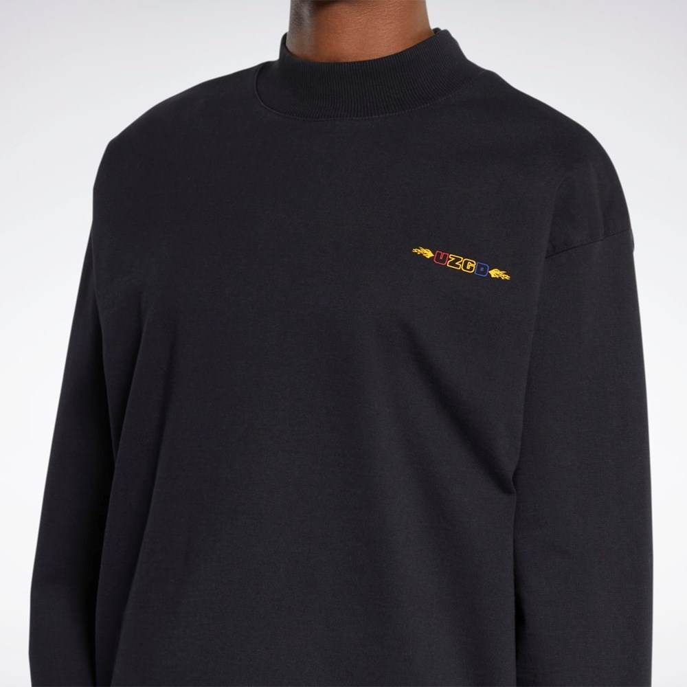 Reebok Reebok by Pyer Moss Long Sleeve Tee Svarta | PCSHB-5136