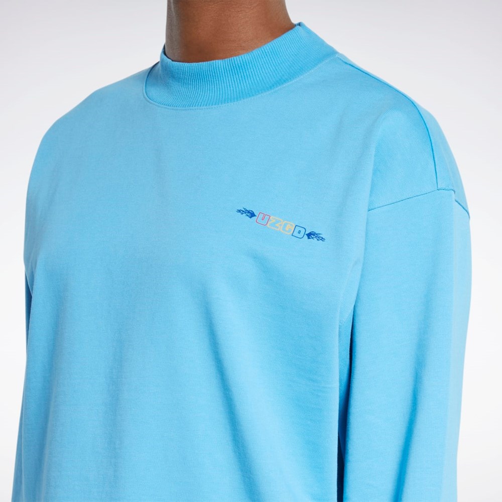 Reebok Reebok by Pyer Moss Long Sleeve Tee Blå | VEBRQ-5147