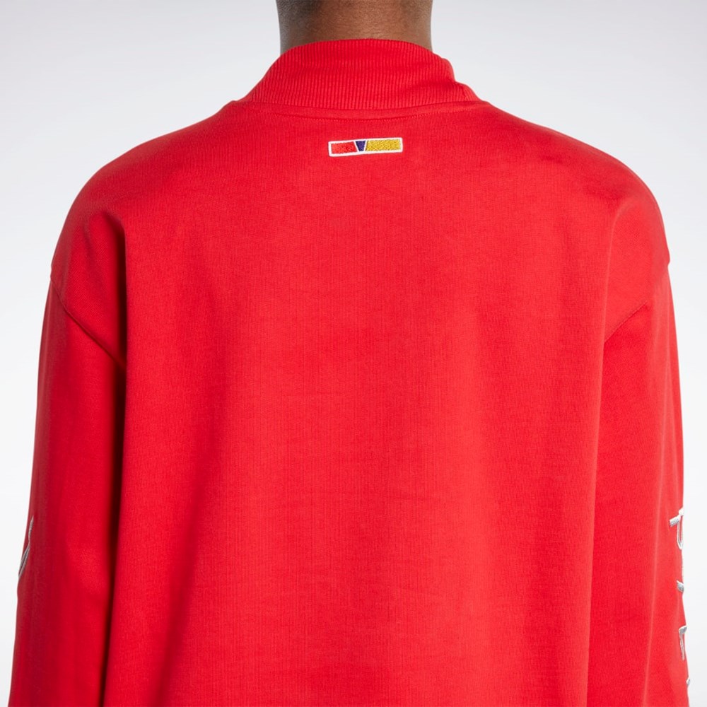 Reebok Reebok by Pyer Moss Turtleneck Long Sleeve T-Shirt Röda | TEVYF-3148