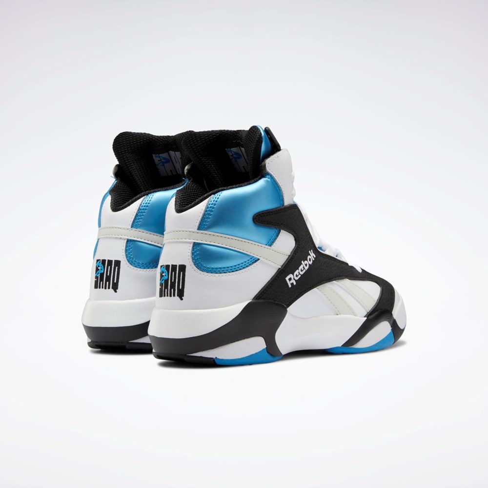 Reebok Shaq Attaq Basketball Shoes Vita Svarta Azurblå | AMYTL-1695