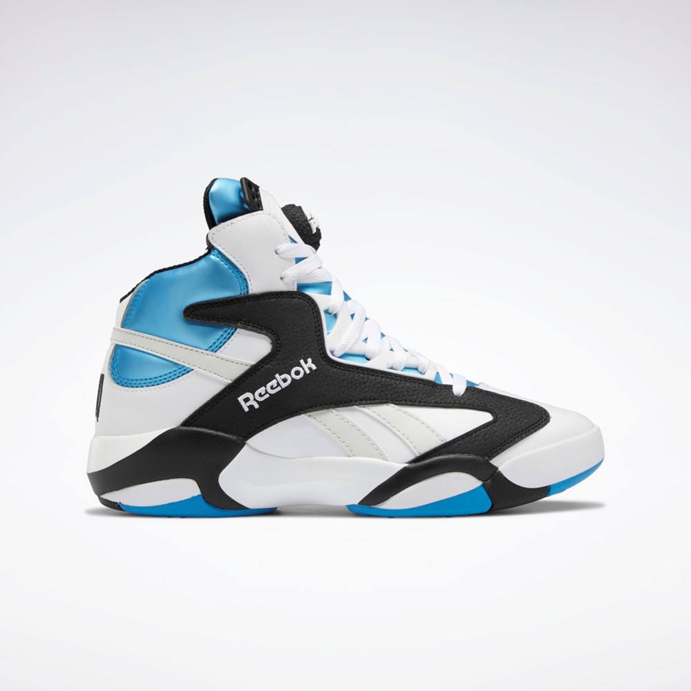 Reebok Shaq Attaq Basketball Shoes Vita Svarta Azurblå | AMYTL-1695