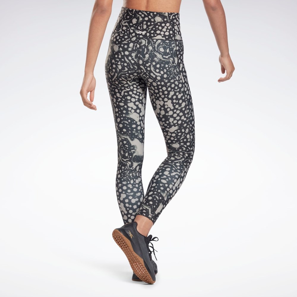 Reebok Studio Lux HR 2.0 Modern Safari Tights Svarta | GSAHO-3468