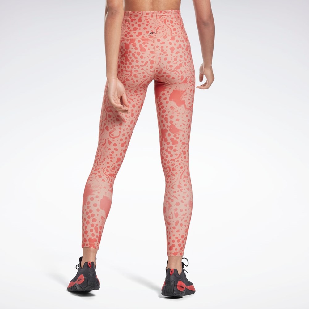 Reebok Studio Lux HR 2.0 Modern Safari Tights Korall | TUJNV-6754