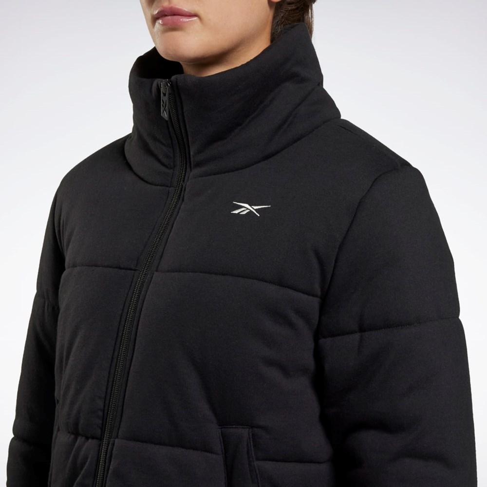 Reebok Studio Puffer Jacket Svarta | MCEKJ-6893