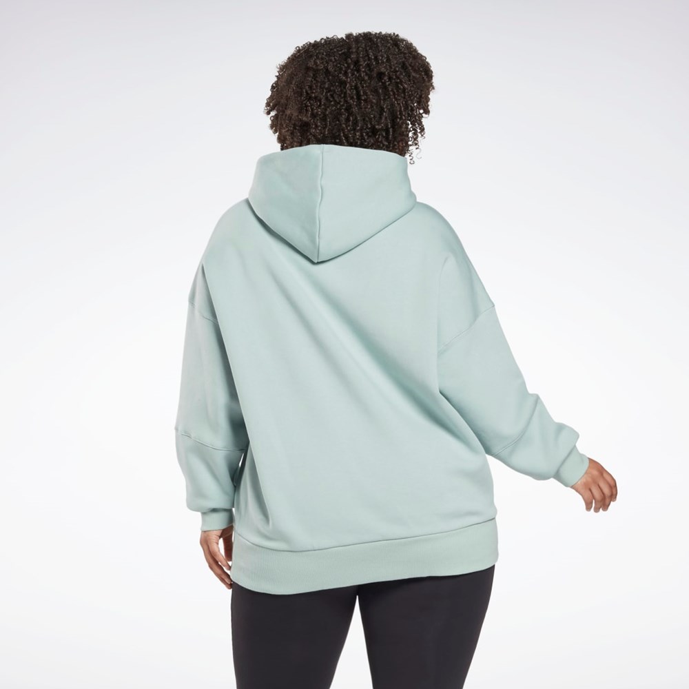 Reebok Studio Recycled Oversize Hoodie (Plus Size) Grå | ZIDHX-9763