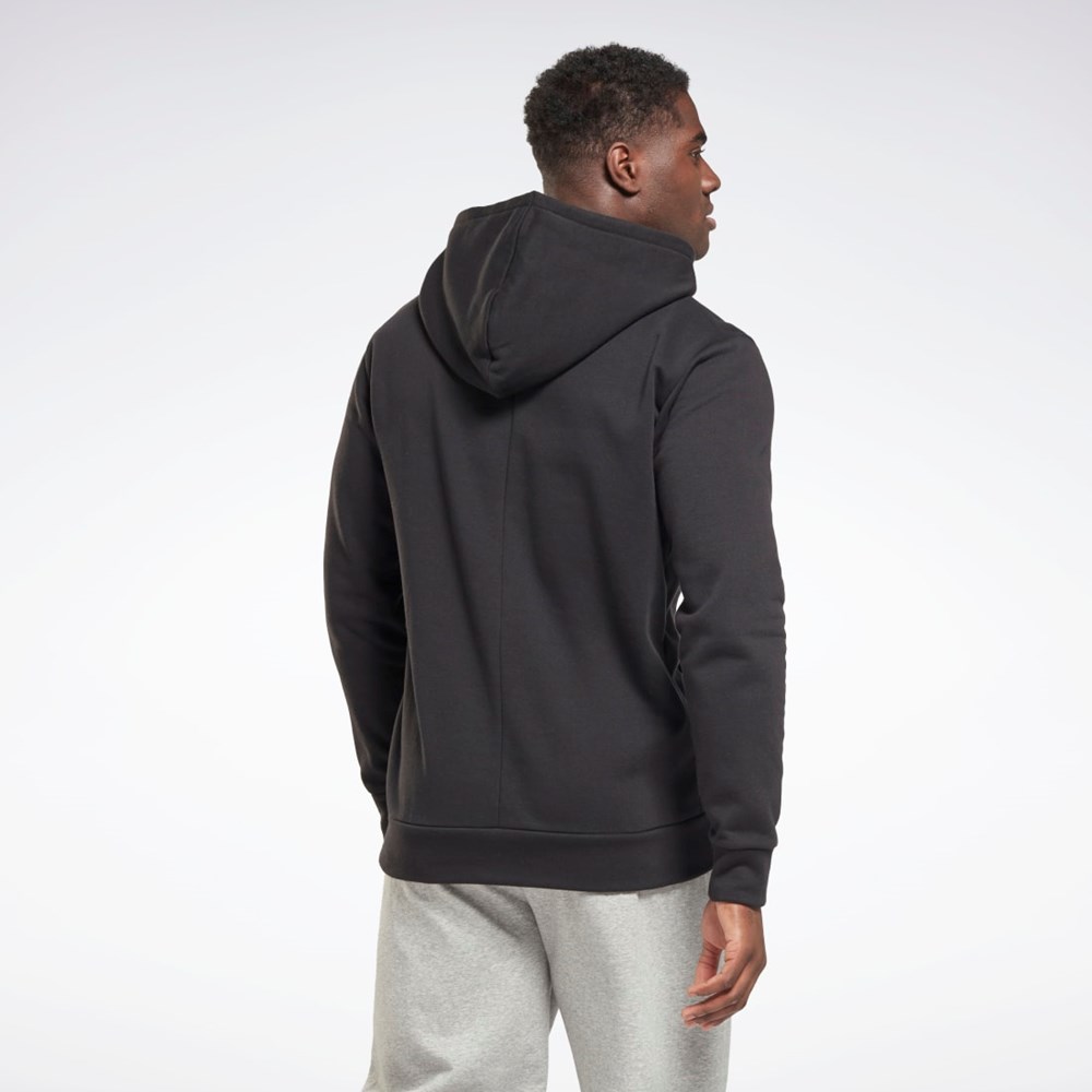 Reebok THERMOWARM+GRAPHENE Bomull Hoodie Svarta | FOUMZ-3156