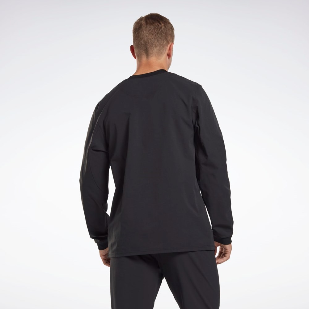 Reebok THERMOWARM+GRAPHENE Long Sleeve Mellanlager T-Shirt Svarta | RGJFW-8510