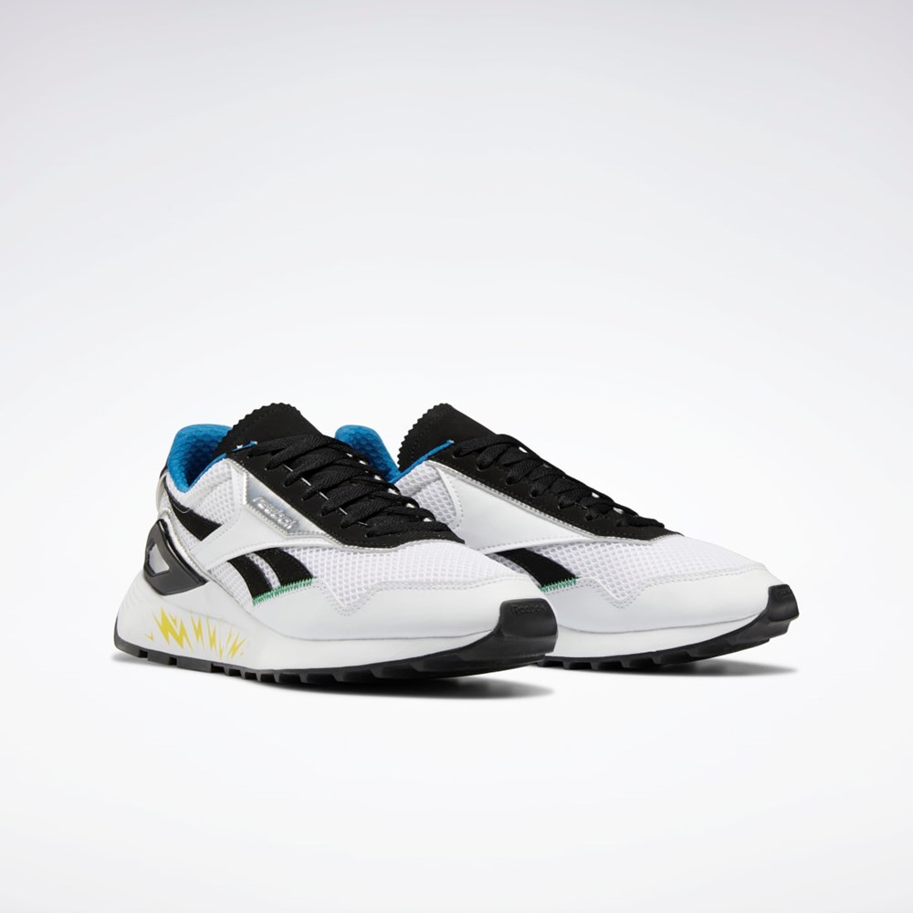 Reebok THE JETSONS Classic Legacy AZ Shoes Vita Svarta Blå | QXCPA-5274