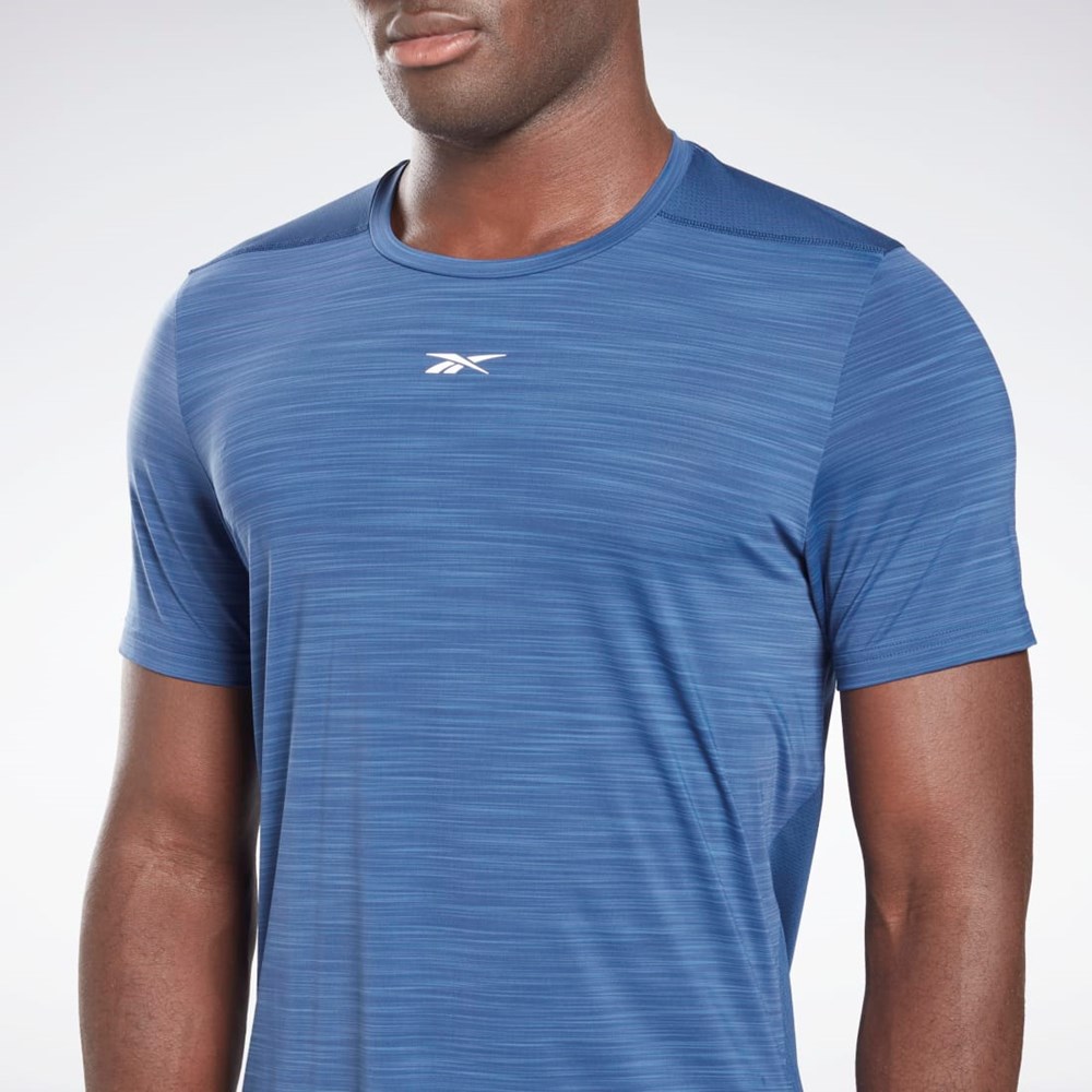 Reebok Tech Trend Activchill Move T-Shirt Blå | ZMWCN-2897