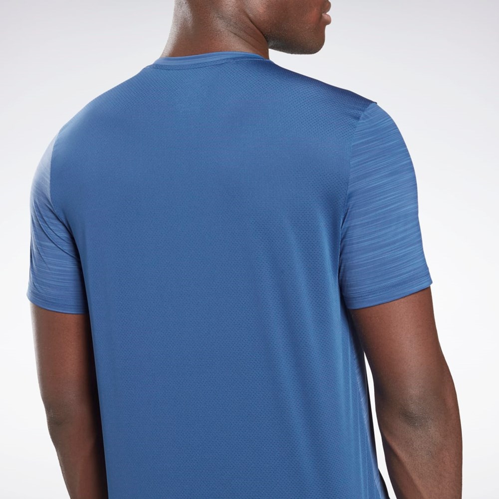 Reebok Tech Trend Activchill Move T-Shirt Blå | ZMWCN-2897