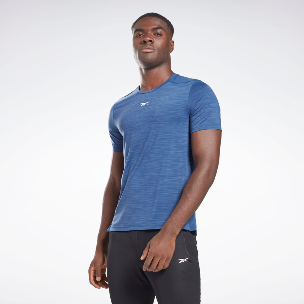 Reebok Tech Trend Activchill Move T-Shirt Blå | ZMWCN-2897