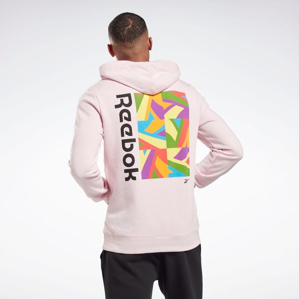 Reebok Tech Trend Pride Tryck Sweatshirt Frost Berry | HNWSL-8715