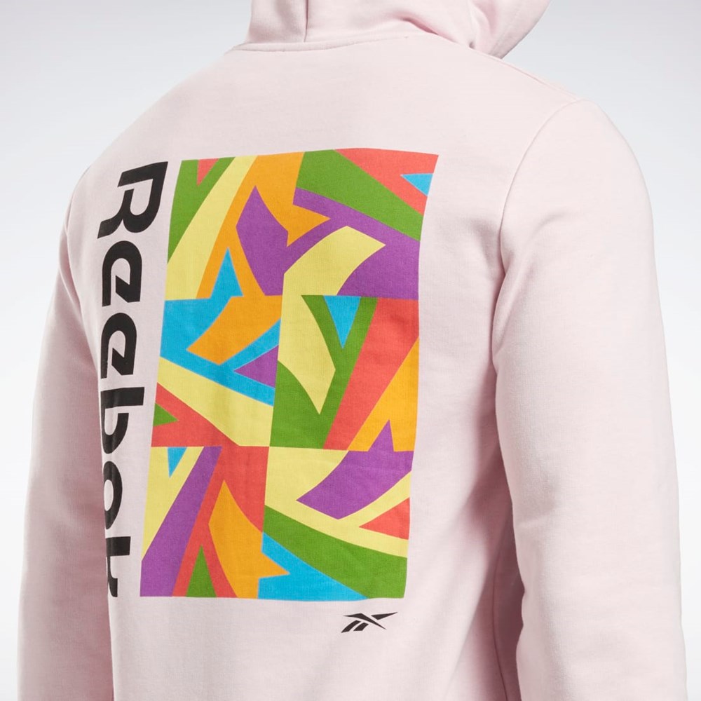 Reebok Tech Trend Pride Tryck Sweatshirt Frost Berry | HNWSL-8715