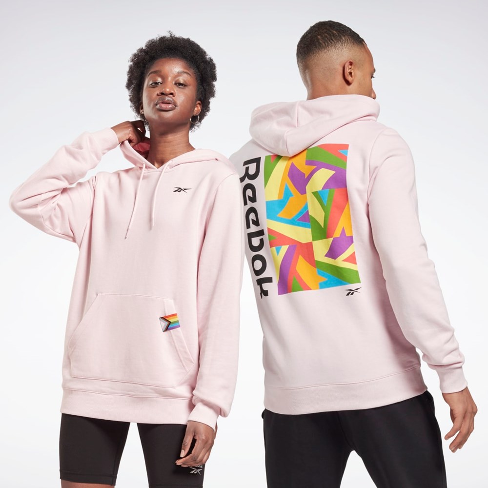 Reebok Tech Trend Pride Tryck Sweatshirt Frost Berry | HNWSL-8715