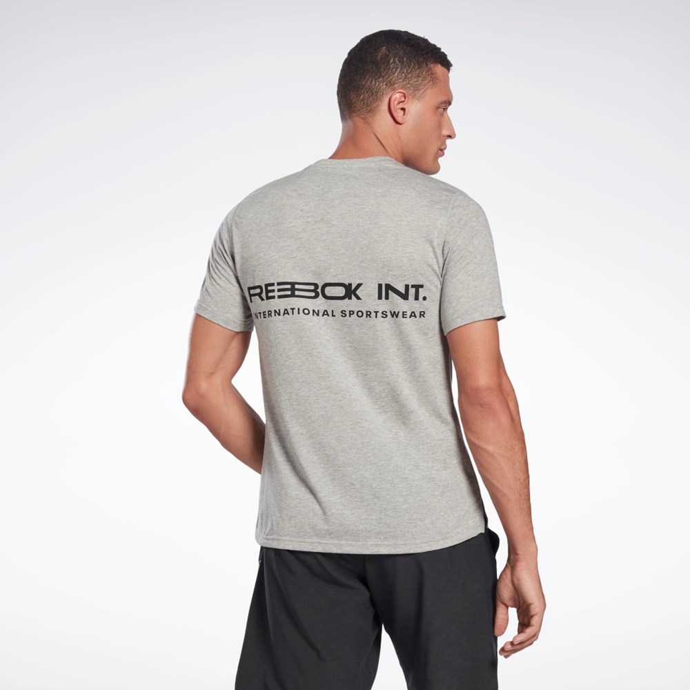 Reebok Tryck Speedwick Move T-Shirt Grå | LQCMB-7245