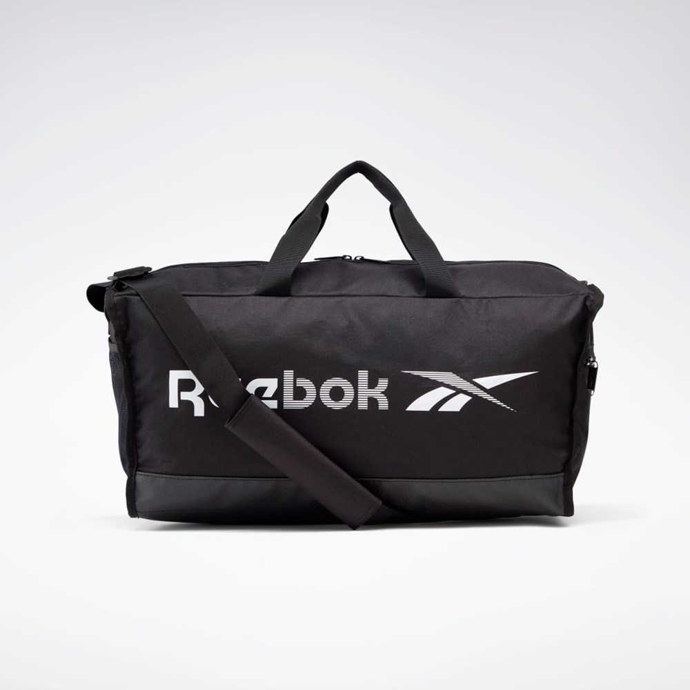 Reebok Tränings Essentials Duffel Bag Medium Svarta Vita | JXWME-6431