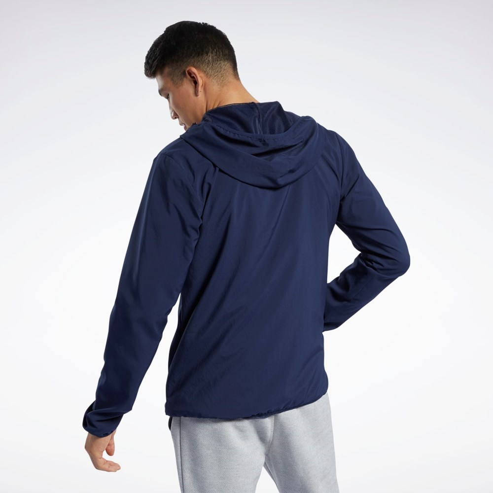 Reebok Tränings Essentials Jacket Marinblå | WPNQL-1897