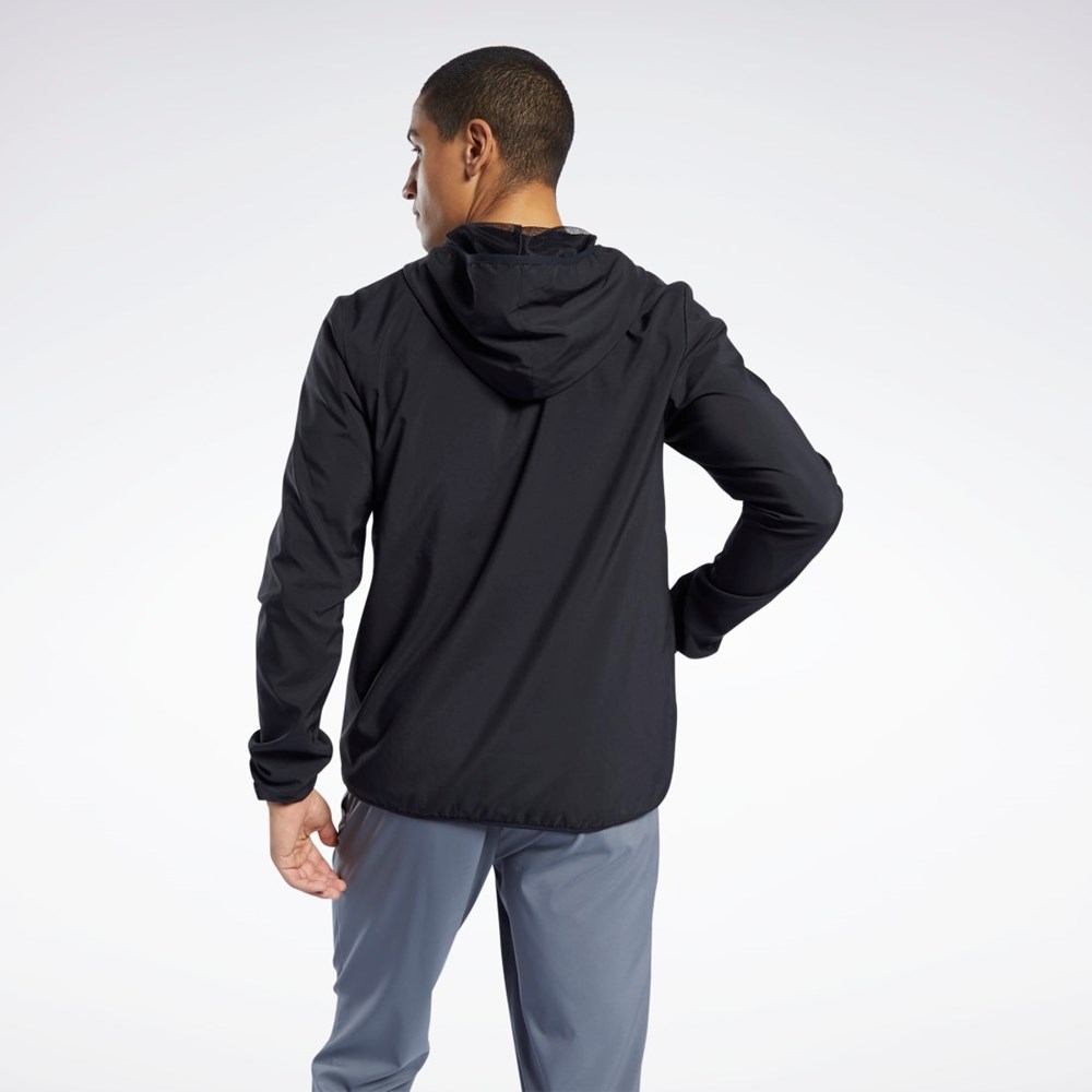 Reebok Tränings Essentials Jacket Svarta | AQXFM-4621