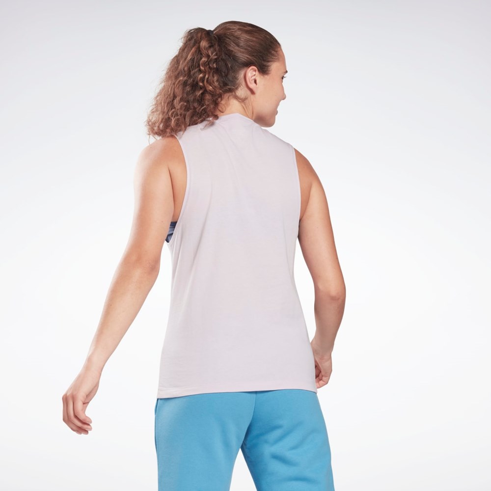 Reebok Tränings Essentials Muscle Tank Top Quartz Glow | JHZOC-0512