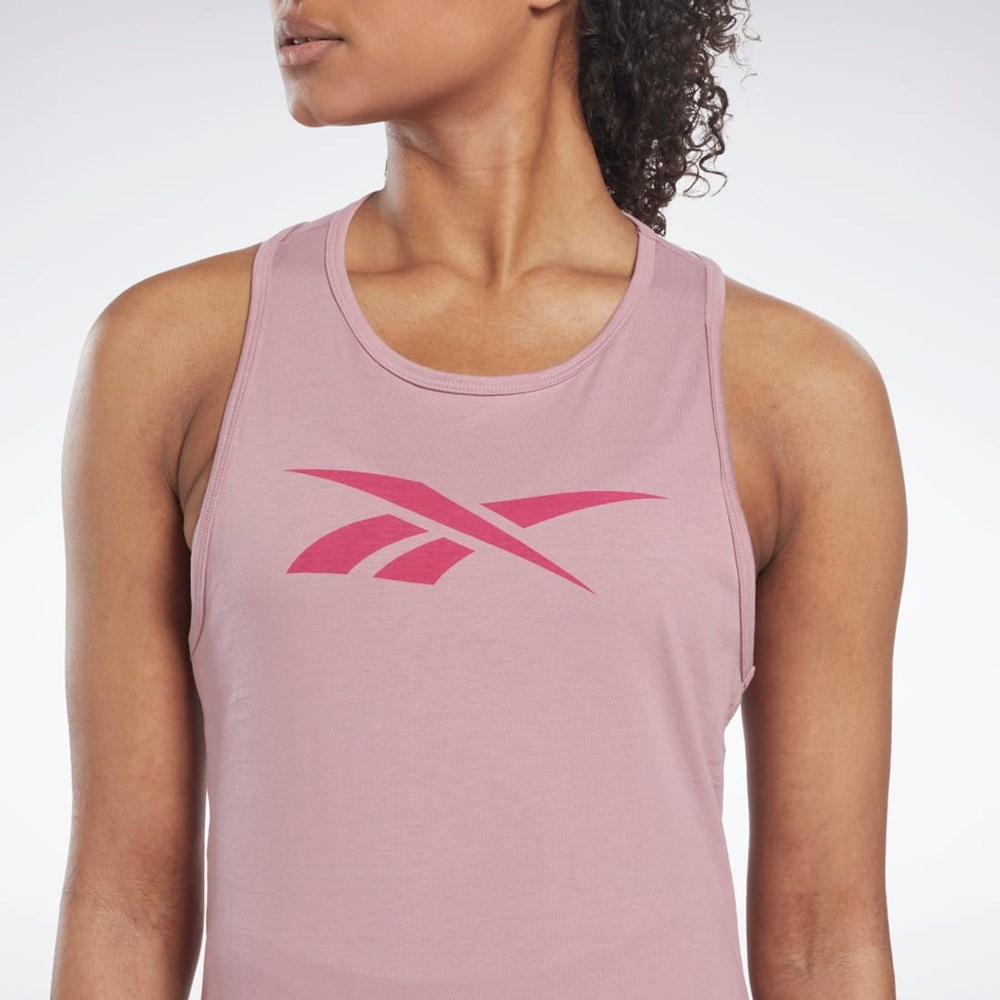 Reebok Tränings Essentials Tryck Tank Top Infused Lilac | QTIPU-3765