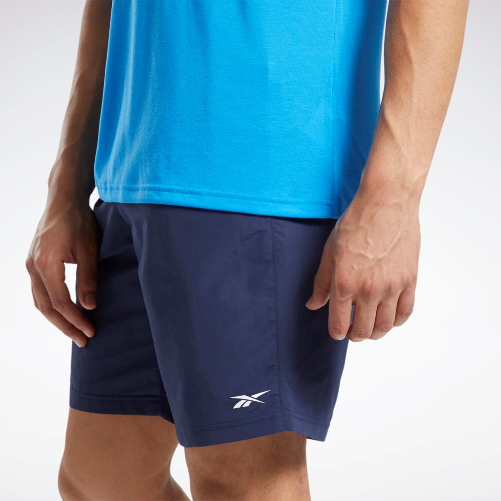 Reebok Tränings Essentials Utility Shorts Marinblå | UJQCS-1095