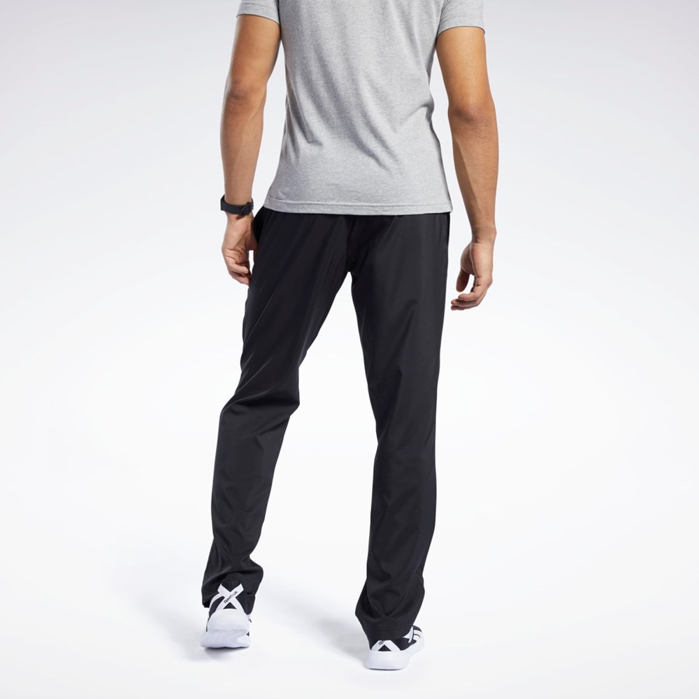 Reebok Tränings Essentials Woven Unlined Pants Svarta | KISLY-6079