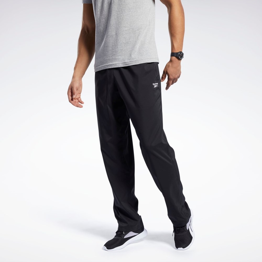 Reebok Tränings Essentials Woven Unlined Pants Svarta | KISLY-6079