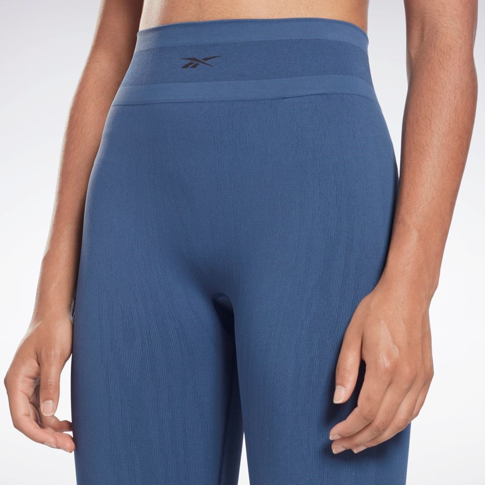 Reebok United By Fitness Myoknit Seamless Leggings Blå | TMZRF-0243