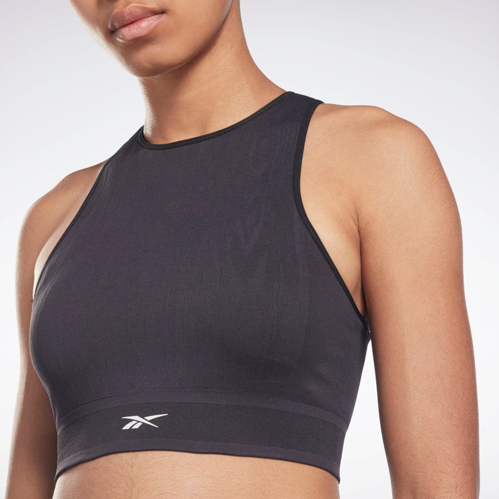 Reebok United By Fitness Myoknit Seamless Top Svarta | WZJXN-0523