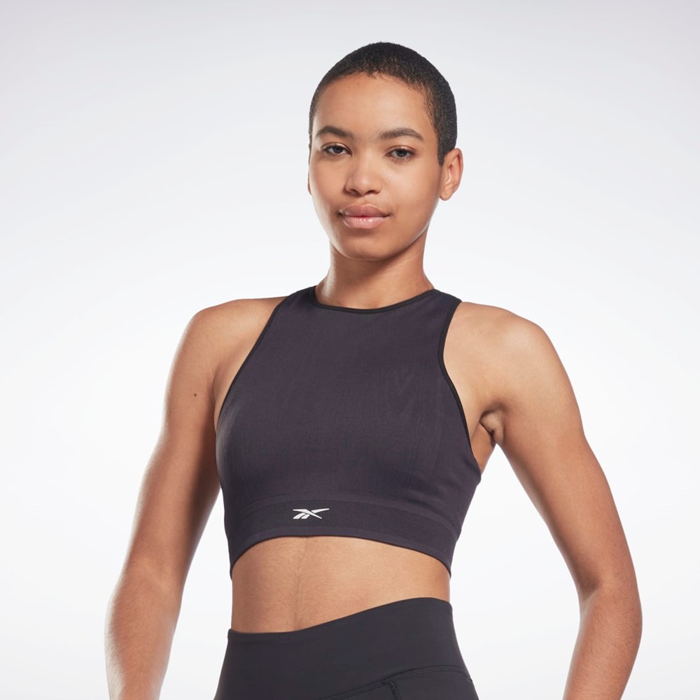 Reebok United By Fitness Myoknit Seamless Top Svarta | WZJXN-0523