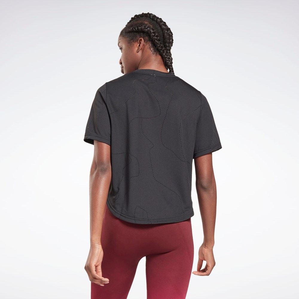 Reebok United By Fitness Perforated T-Shirt Svarta | GMZAS-4618