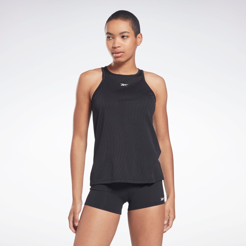 Reebok United By Fitness Perforated Tank Top Svarta | IDLGQ-7295