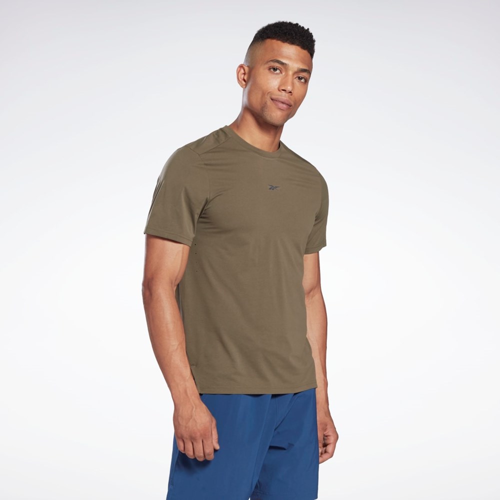 Reebok United by Fitness MoveSoft T-Shirt Gröna | KPSWY-1382