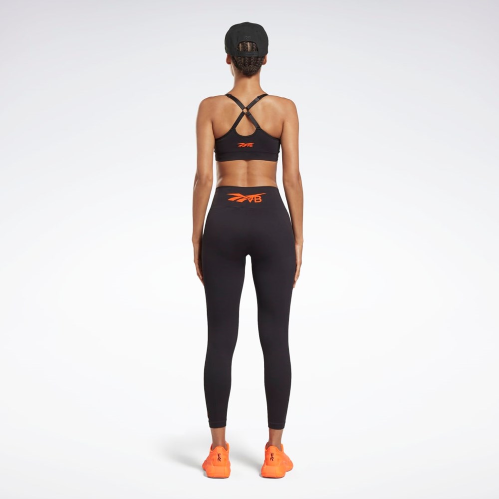 Reebok Victoria Beckham Light-Impact Seamless Bra Svarta | XBGTP-2849