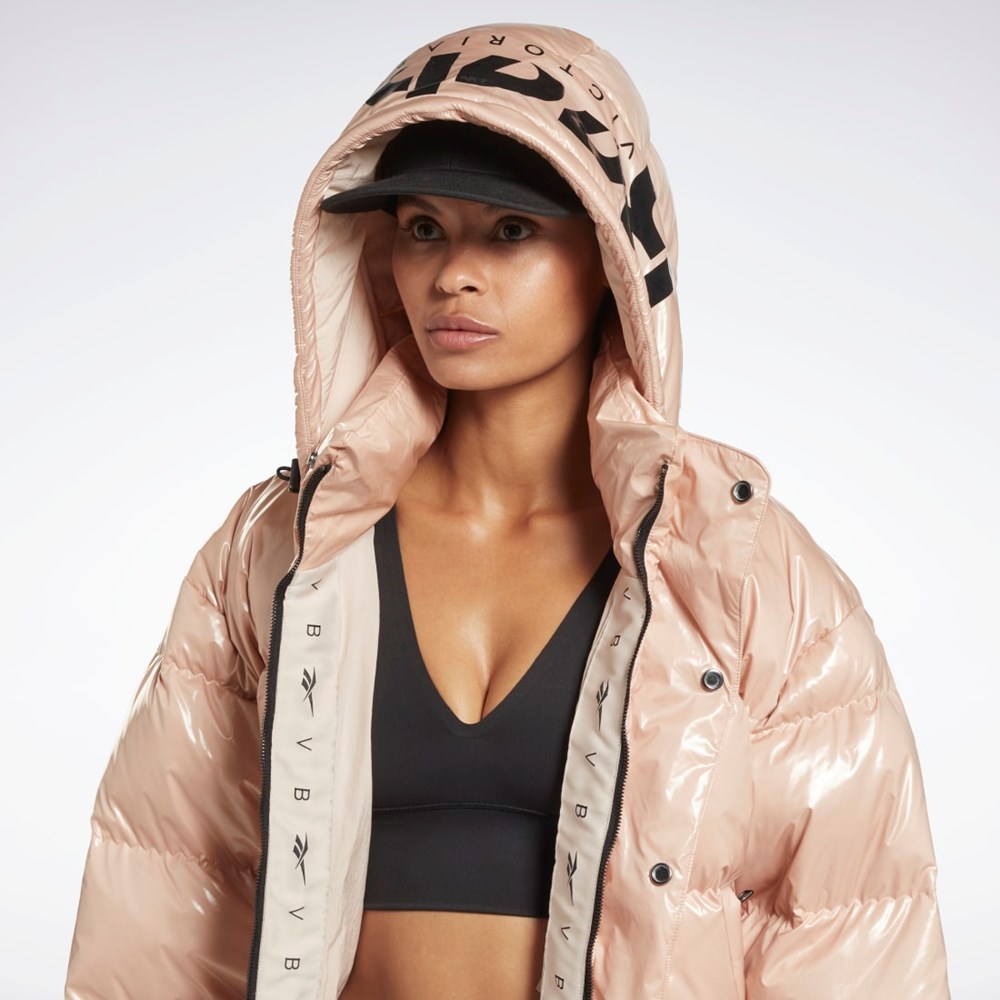 Reebok Victoria Beckham Puffer Jacket Soft Ecru | YZENK-2987