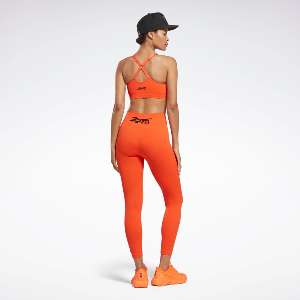 Reebok Victoria Beckham Seamless Leggings Orange | LXTIU-1057